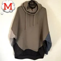 裏起毛 スウェット プルオーバー トレーナー Mサイズ 体型カバー ゆったり