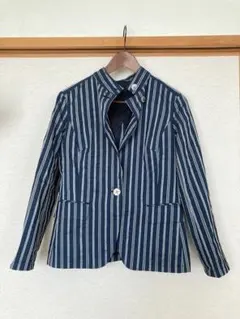 未使用タグ付き　アクアスキュータム　テーラードジャケット　青　リネン　シルク 2025年最新】Aquascutum レディース テーラードジャケットの人気