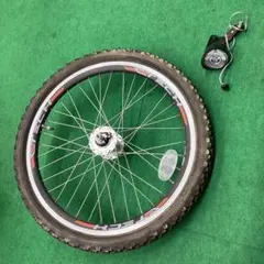20×1.95 タイヤ付 アルミリム フロント ハブダイナモ 前輪 フロント