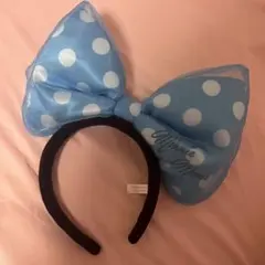 ミニーマウス 水玉 リボン カチューシャ