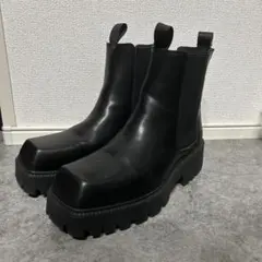 サイドゴアブーツ　チェルシーブーツ　黒 レザー