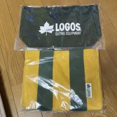 LOGOS 収納バッグ グリーン/イエロー