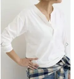 【グッド グリーフ】 ROUGH-COT HENLEY NECK TOPのサムネイル