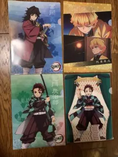 鬼滅の刃 クリアファイル セット 竈門炭治郎　冨岡義勇 善逸 くら寿司 銀だこ