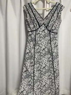 Lace Trimmed Floral Dress
