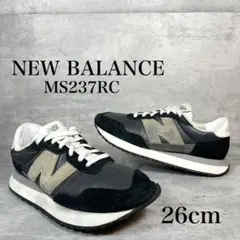ニューバランス MS237RC スニーカー ネイビー　26cm 定番　レザー