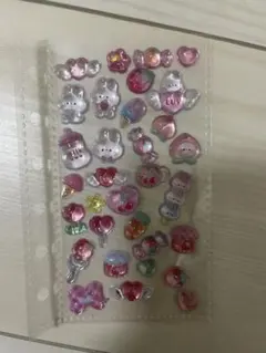 【正規品】ボンボンドロップシール/うさぎ/ピンク