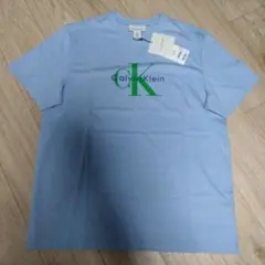 カルバンクライン　Calvin Klein 水色　Tシャツ　xs