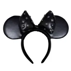 美品✨ブラック ミニーマウス 耳 カチューシャ