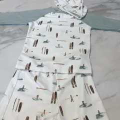 水着　ラッシュガード　男の子　130 帽子付　3点セット