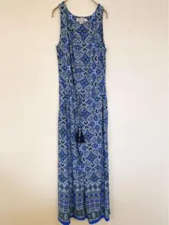 Tommy Bahama モロッカン柄 オールインワン ブルー タイル柄 XS