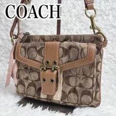 希少 COACH ミニワンショルダー バッグ 肩掛け y2k ダメージ加工仕上げ