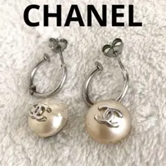 正規品CHANEL シャネル ♡ ピアス シャンパンベージュ ココマーク CC