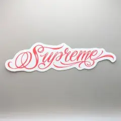SUPREME SCRIPT RED STICKER