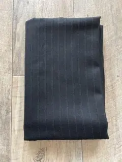 黒ストライプ ＊ ウール生地