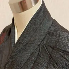 KJ3157 大島紬 身丈154.5cm 着物 正絹のサムネイル