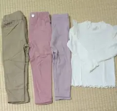 女の子/長ズボン/レギンス/長袖トップスまとめ売り