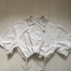 【adidas】Originals クロップド ポロシャツ