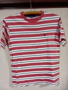 Polo by Ralph Lauren 赤白ストライプ Tシャツ 140