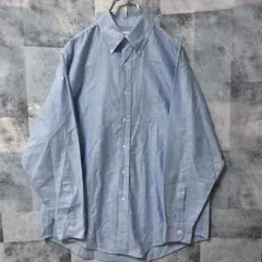 BROOKS BROTHERS Msize 長袖シャツ 刺繍ロゴ ライトブルーのサムネイル
