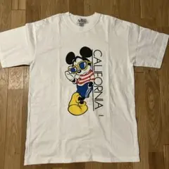 90s Velvasheen ミッキー　Tシャツ　L カルフォルニア