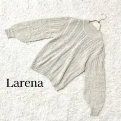 日本製❗️美品❗️【ラレナ】ケーブル編み長袖ニット ナチュラル上品見え