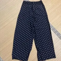 美品 レリアン 定価約8万 日本製 ドット柄 ペプラム＆ワイドパンツ