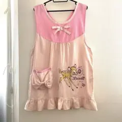 保育士エプロン　バンビ　ディズニー