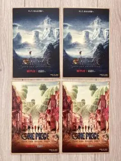 ONE PIECE 映画 実写版　ポストカード 4枚セット