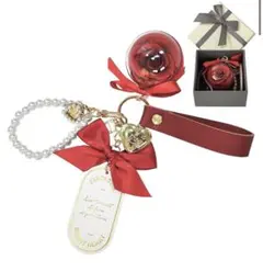 プリザーブドフラワー キーホルダー プレゼント女性 贈り物　クリスマス