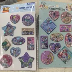 トイ・ストーリー&ディズニープリンセス ウォーターステッカー 2シートセット