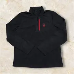 SPYDER ジップフリース USサイズ M ブラック 肉厚プルオーバー