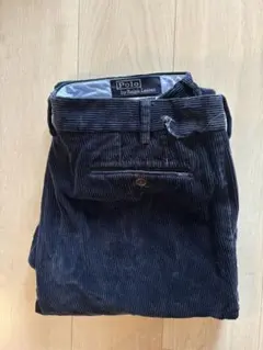 ポロ ラルフローレン 太畝コーデュロイ パンツ ネイビー W36