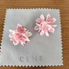 【2点　専用】イヤリングセット　花 イヤリング ピンク　ガラス