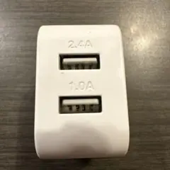USB電源アダプター 2ポート 2.4A/1.0A