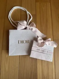 Dior ホワイト紙袋 & Christian Dior ピンク袋
