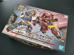 SDガンダム　クロスシルエット　ガンダム＆シャア専用ザクⅡ