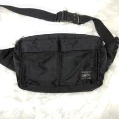 PORTER ポーター　タンカー　ボディバッグ ウエストポーチ　ブラック