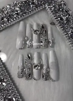 ギャルネイル キラキラ 綺麗め 【サイズオーダー無料】即購入⭕️