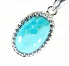 【送料無料】 約1.50ct 高品質 1粒 ターコイズ ネックレス 刻印あり