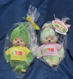 愛地球博限定 モンチッチペア 未使用＋万博袋付