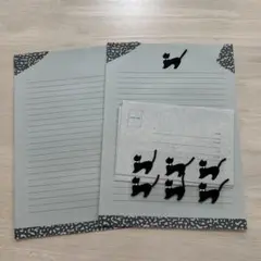 平成レトロ　レターセット　ねこ