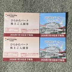 ひらかたパーク 株主ご入園券 2枚セットのサムネイル