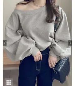 オフショルダースウェットトップス[pm392]