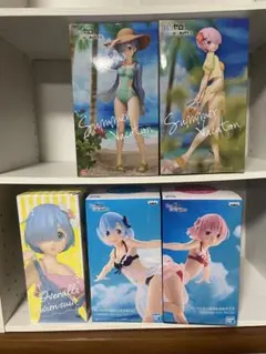 リゼロ　フィギュア　レム　ラム　5点セット