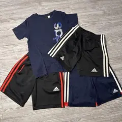 【adidas】ショートパンツとTシャツセット 130cm
