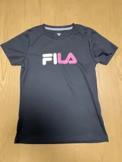 値下げ！FILA フィラ 半袖Tシャツ ロゴプリント ブラック Mサイズのサムネイル