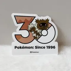 ジグザグマ 韓国★ポケモン 30周年 ポップアップ ロゴステッカー