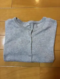グレー カーディガン ユニクロ キッズ120