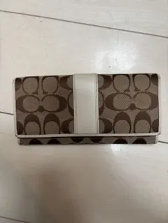 Coach 長財布 ブラウン ベージュ